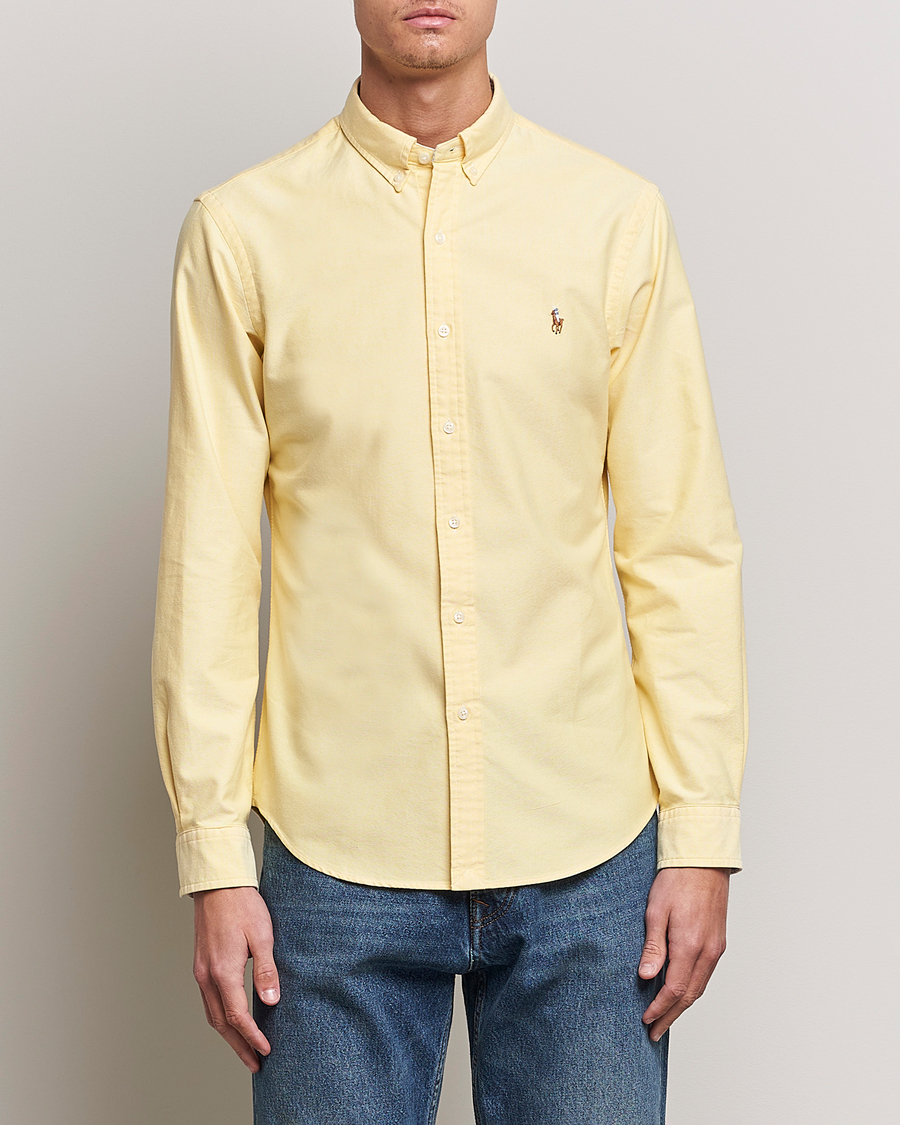 Uomini |  | Polo Ralph Lauren | Slim Fit Oxford Button Down Shirt Yellow