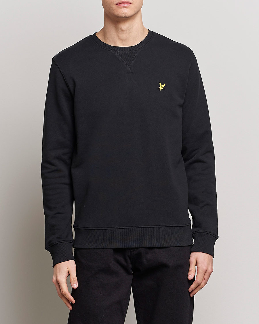 Uomini | Maglieria | Lyle & Scott | Crew Neck Sweatshirt Jet Black