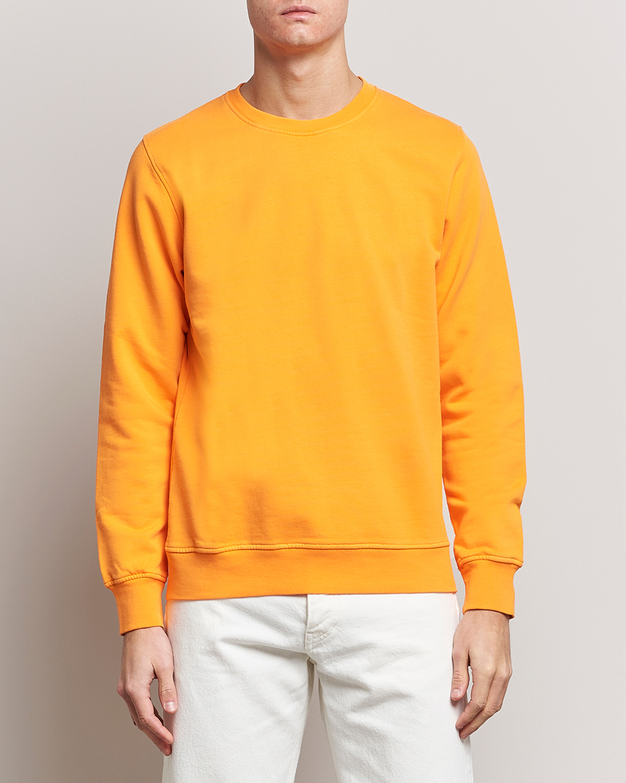 Uomini |  | Colorful Standard | Classic Organic Crew Neck Sweat Sunny Orange