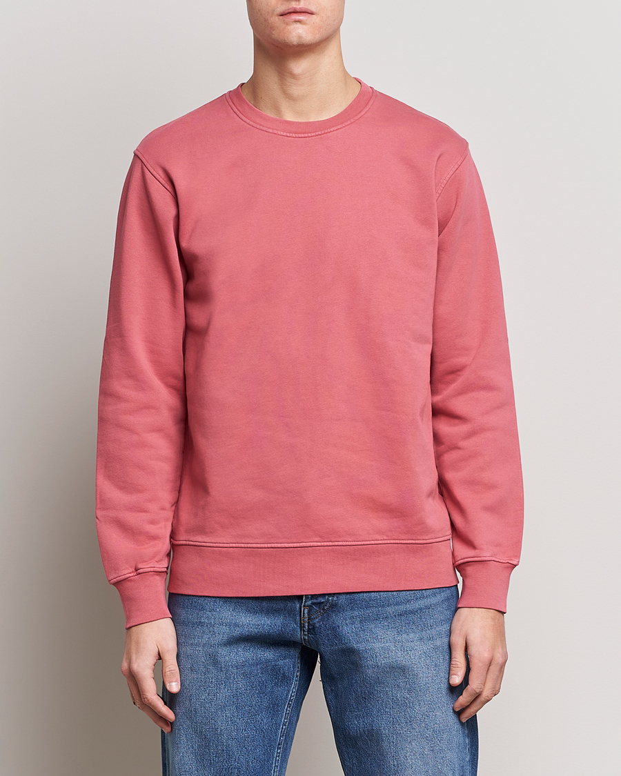 Uomini |  | Colorful Standard | Classic Organic Crew Neck Sweat Raspberry Pink