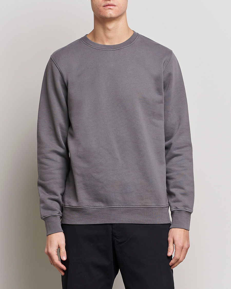 Uomini | Felpe | Colorful Standard | Classic Organic Crew Neck Sweat Storm Grey