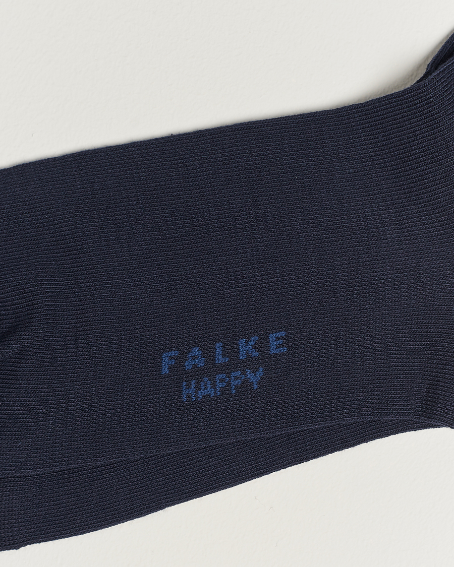 Uomini | Biancheria intima | Falke | Happy 2-Pack Cotton Socks Navy