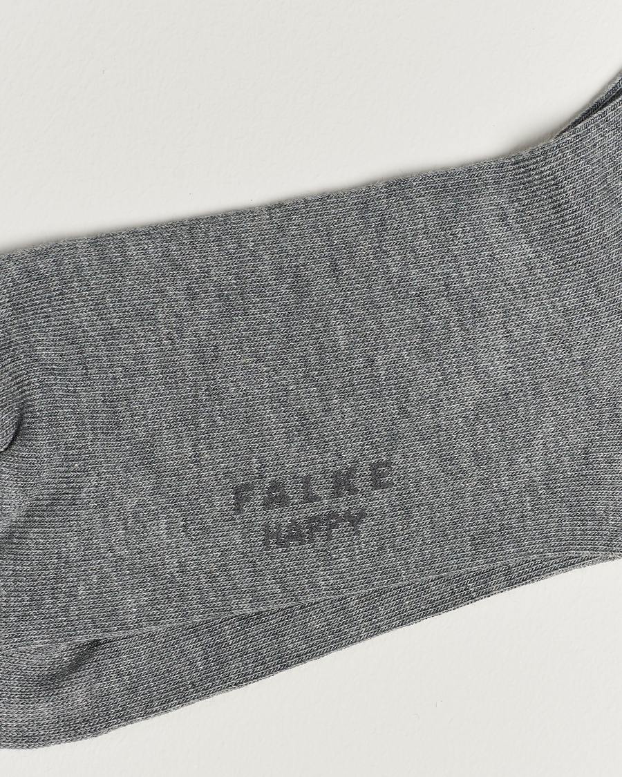 Uomini |  | Falke | Happy 2-Pack Cotton Socks Light Grey