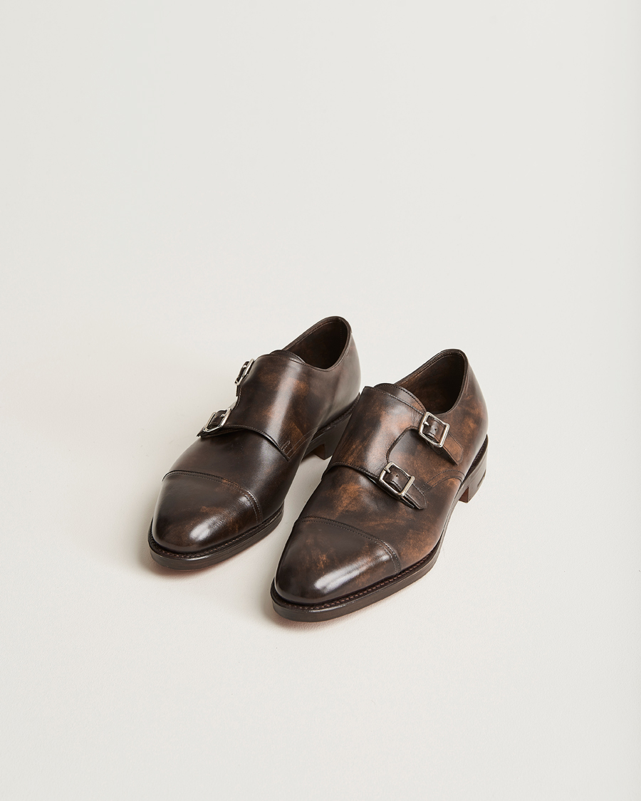 Uomini |  | John Lobb | William Double Monkstrap Dark Brown Calf