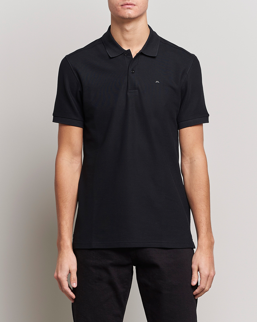 Uomini | Polo a maniche corte | J.Lindeberg | Troy Polo Pique Black