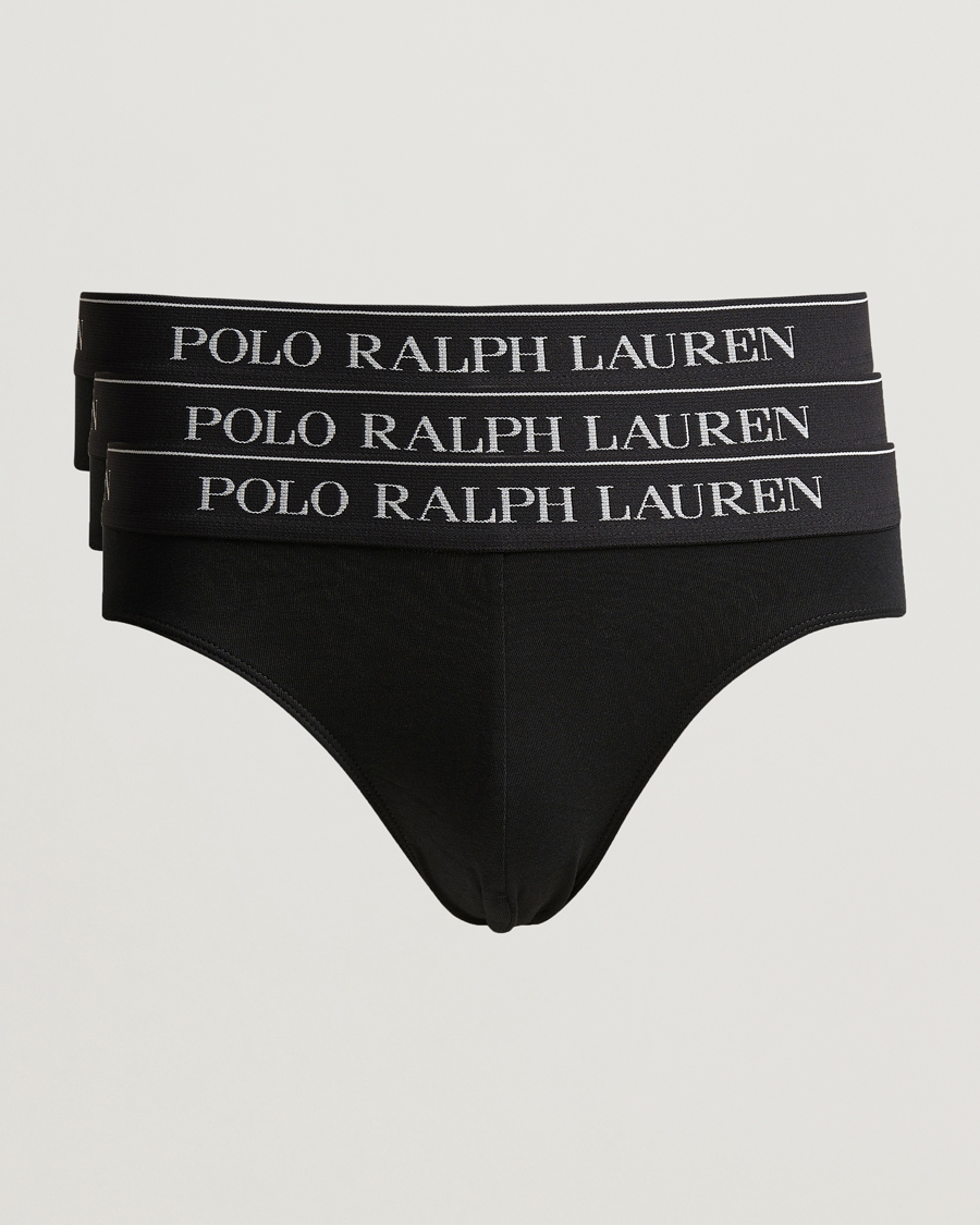 Uomini | Biancheria intima | Polo Ralph Lauren | 3-Pack Low Rise Trunk Black