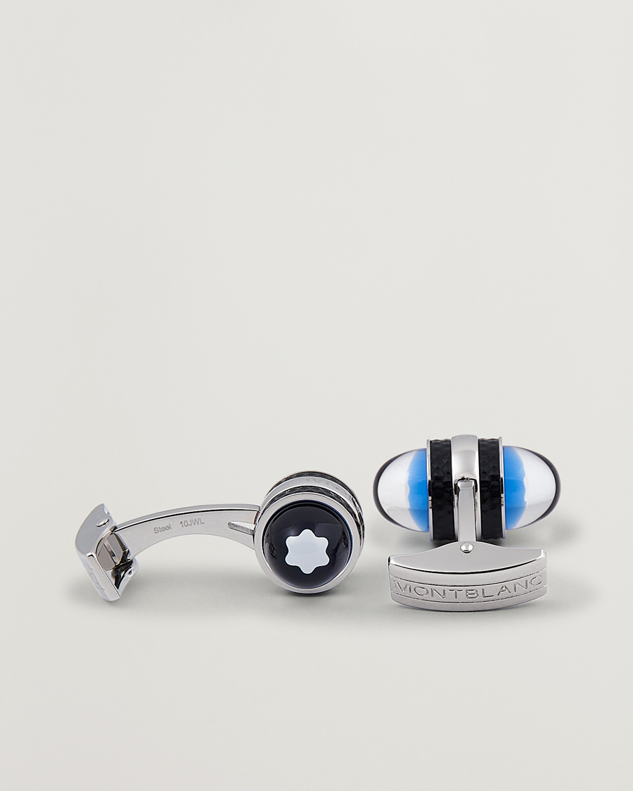 Uomini | Gemelli | Montblanc | Steel Lacquer SAW Cufflinks