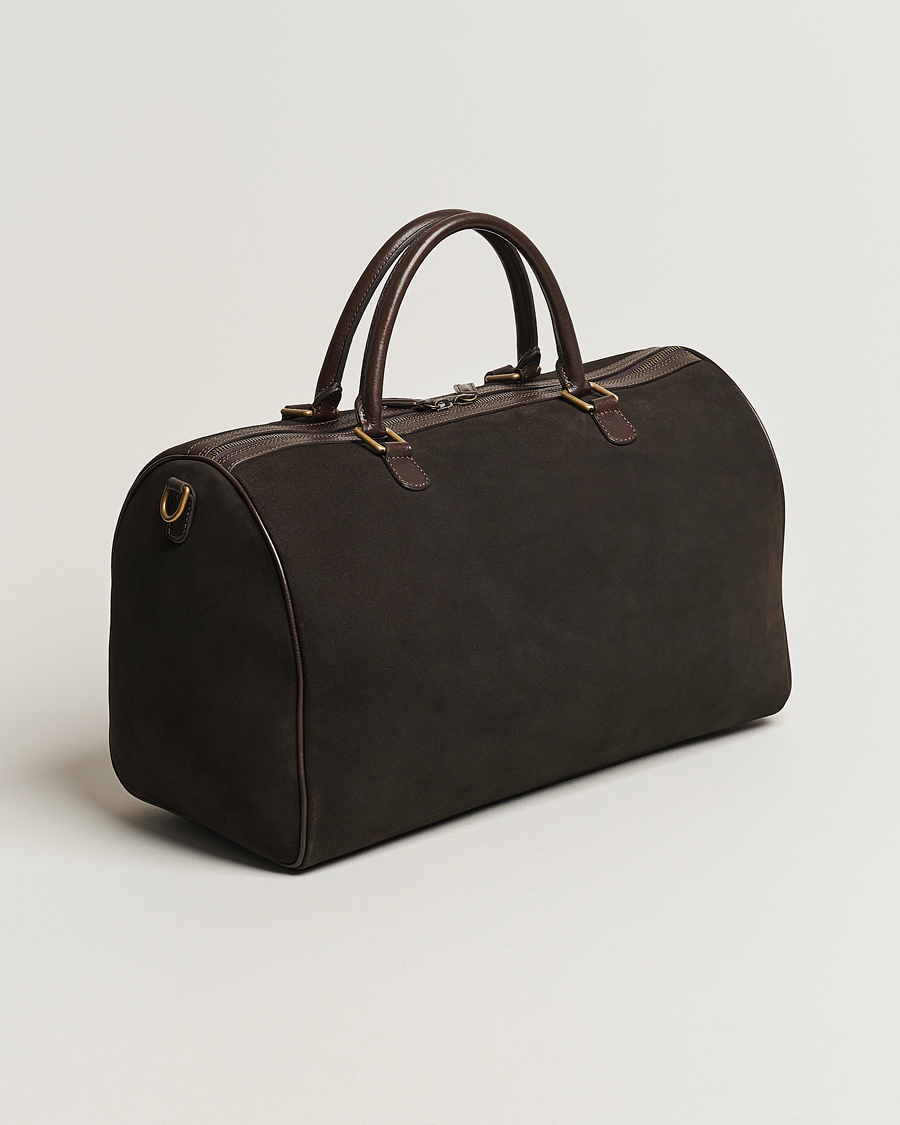 Uomini | Anderson's | Anderson\'s | Boston Suede Weekendbag Brown/Brown