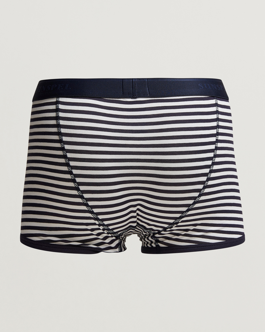 Uomini |  | Sunspel | Superfine Cotton Trunk Navy/White