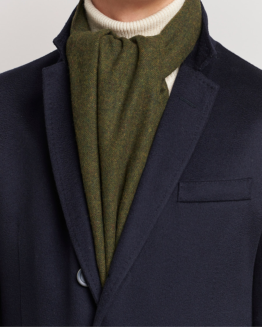 Uomini | Accessori che riscaldano | Amanda Christensen | Merino Wool Scarf Green Melange