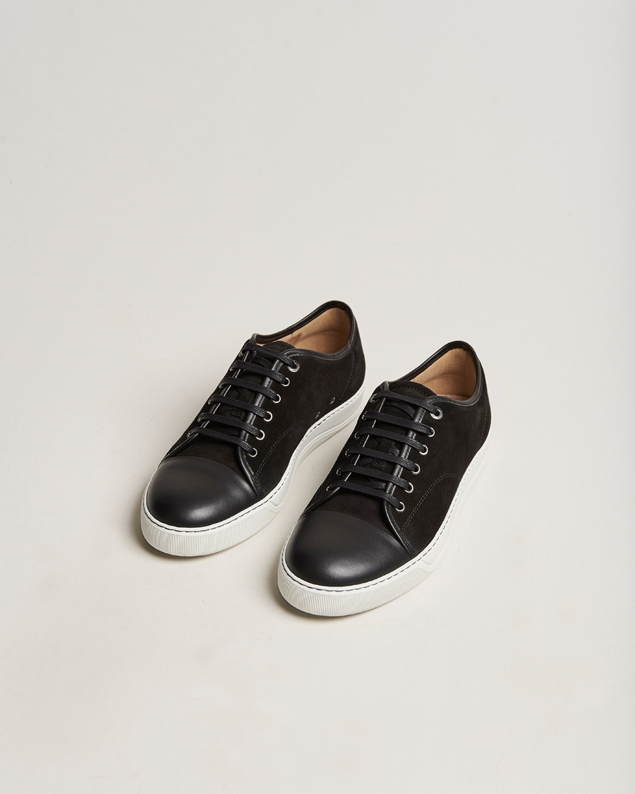 Uomini |  | Lanvin | Nappa Cap Toe Sneaker Black