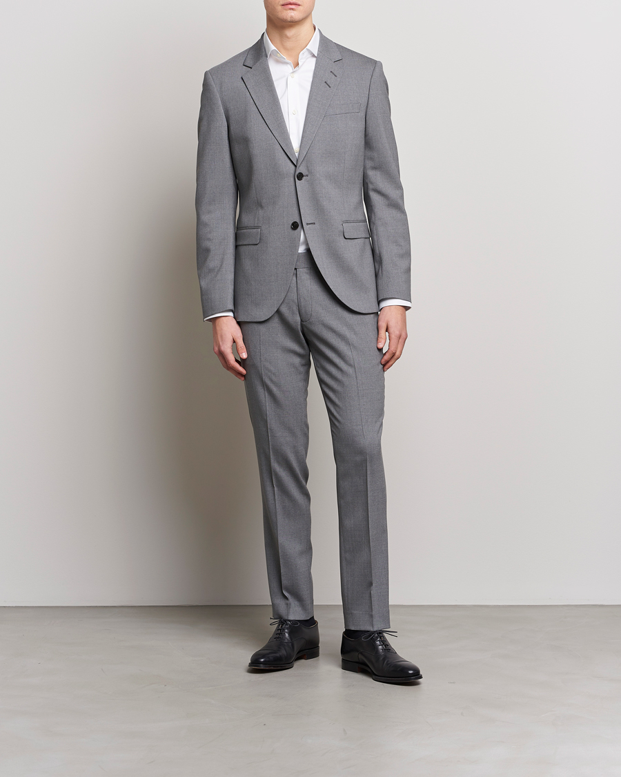 Uomini | Pantaloni | Tiger of Sweden | Tordon Wool Suit Trousers Grey