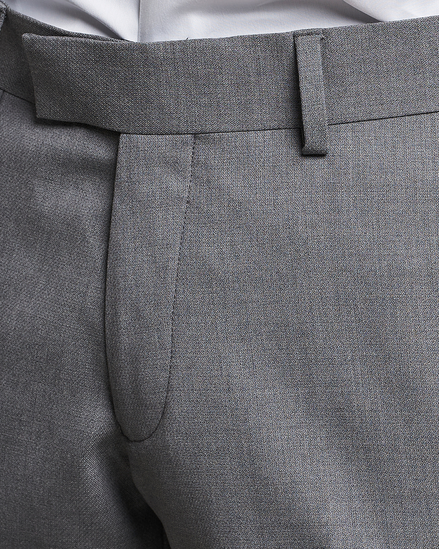Uomini | Pantaloni | Tiger of Sweden | Tordon Wool Suit Trousers Grey