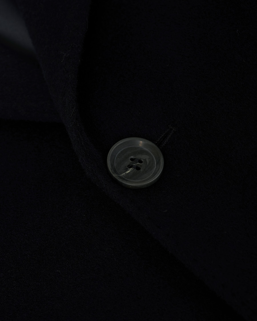 Uomini | Giacche | Oscar Jacobson | Storvik Wool/Cashmere Coat Navy