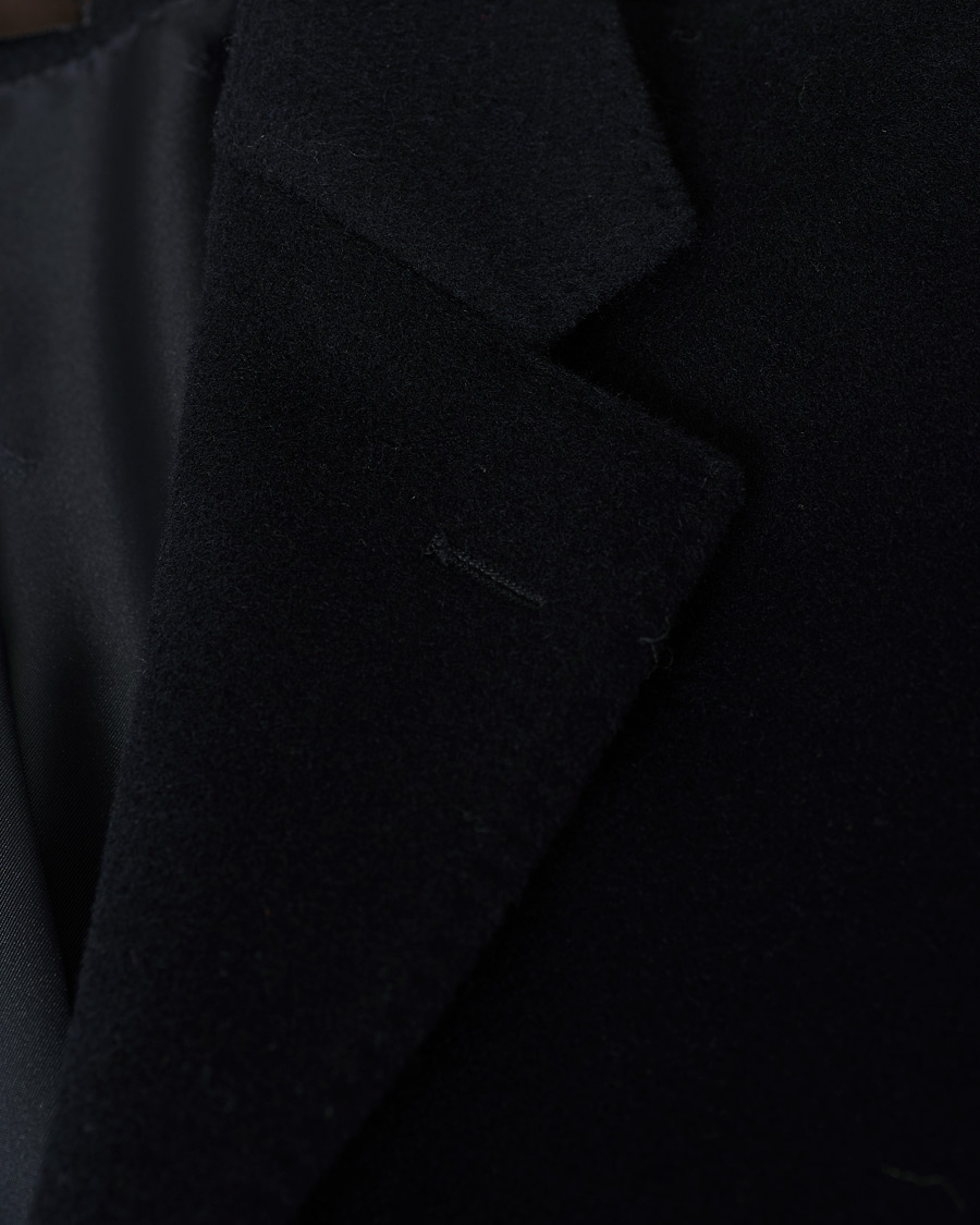 Uomini | Giacche | Oscar Jacobson | Storvik Wool/Cashmere Coat Navy