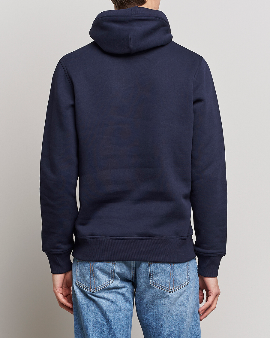 Uomini | Maglieria | GANT | Archive Shield Hoodie Evening Blue