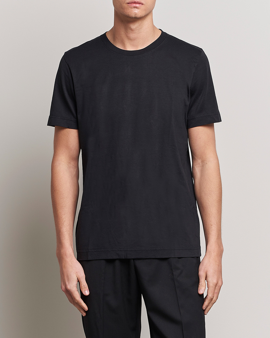 Uomini | Loungewear | CDLP | Crew Neck Tee Black