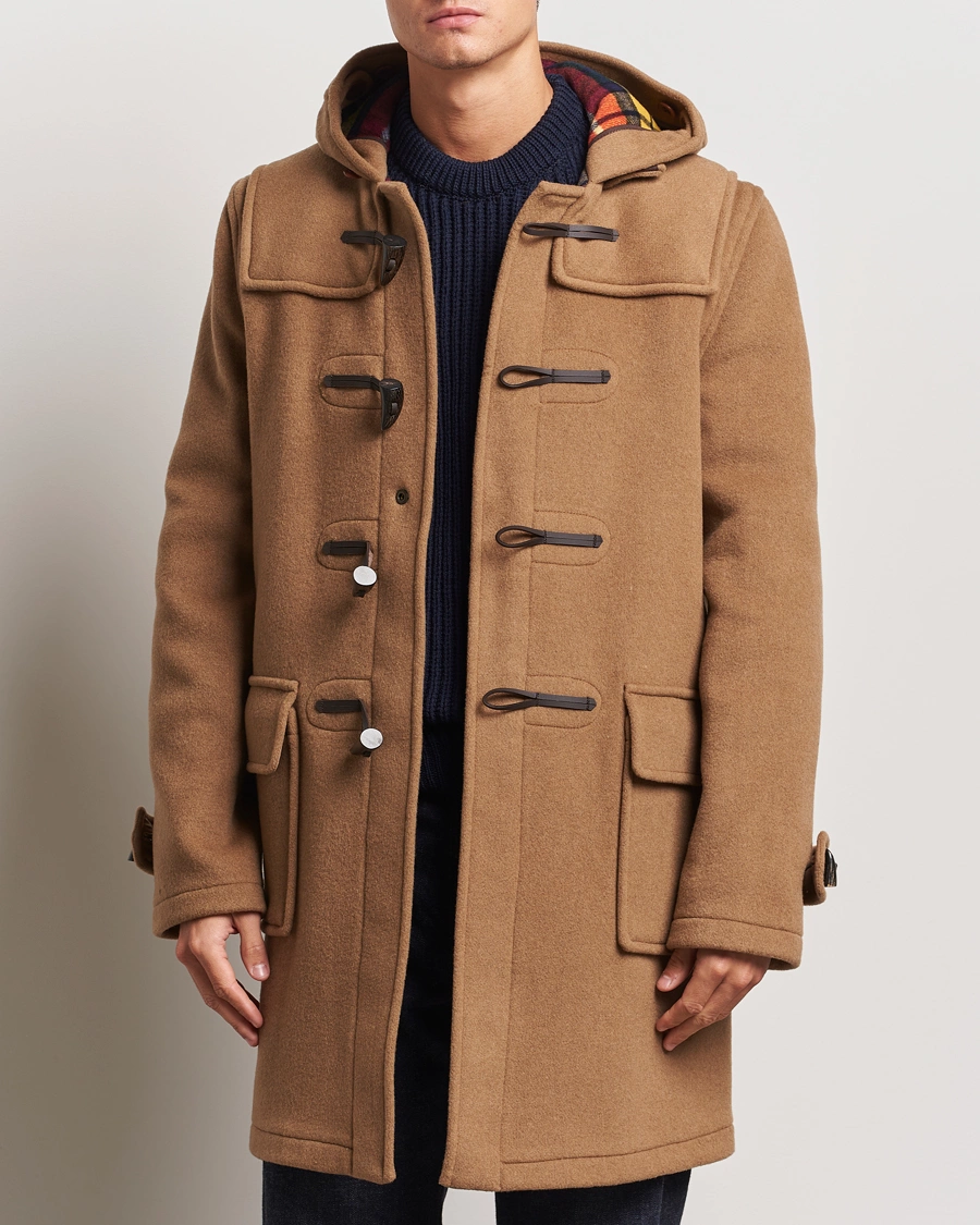 Uomini | Gloverall | Gloverall | Morris Duffle Coat Camel/Buchanan