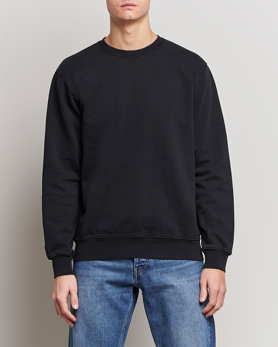 Uomini |  | Colorful Standard | Classic Organic Crew Neck Sweat Deep Black