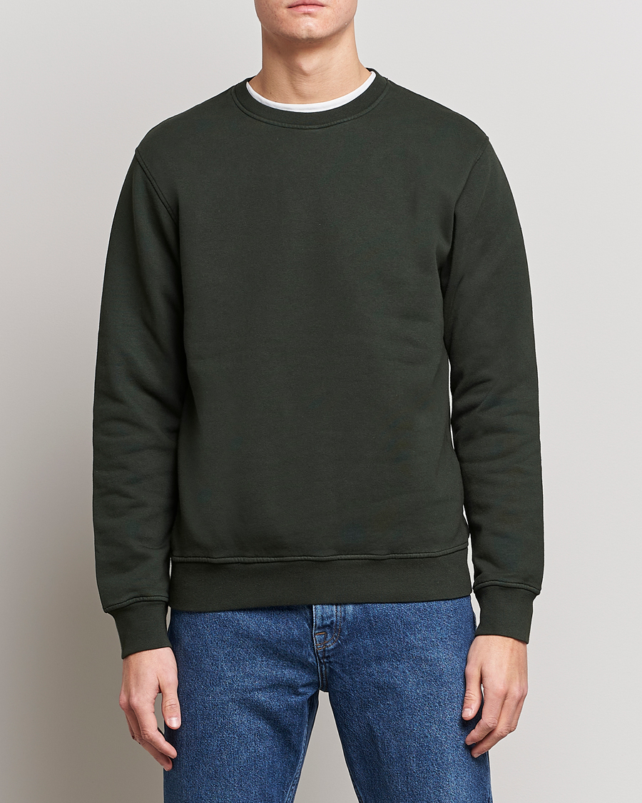 Uomini | Sotto i 100 | Colorful Standard | Classic Organic Crew Neck Sweat Hunter Green