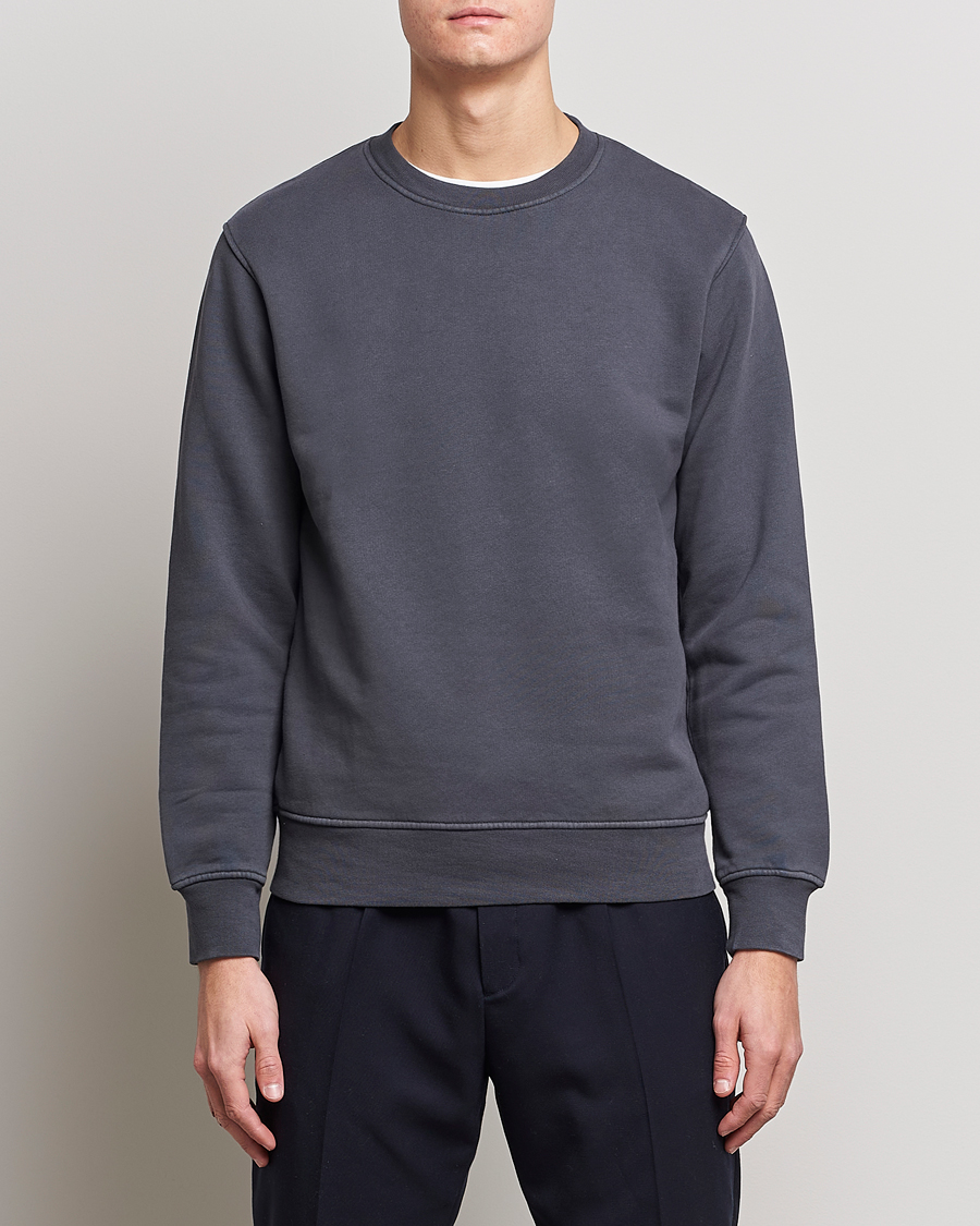 Uomini | Reparti | Colorful Standard | Classic Organic Crew Neck Sweat Lava Grey