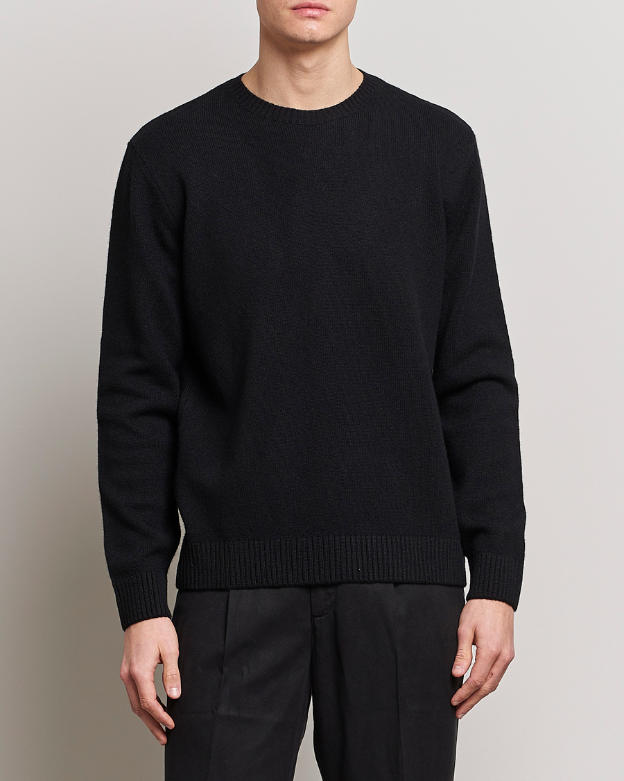 Uomini |  | Colorful Standard | Classic Merino Wool Crew Neck Deep Black