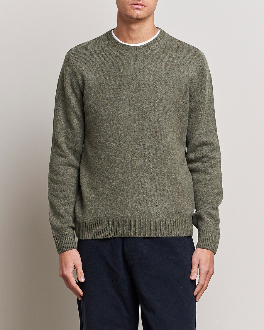 Uomini | Colorful Standard | Colorful Standard | Classic Merino Wool Crew Neck Dusty Olive