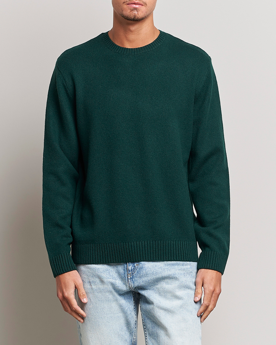 Uomini | Colorful Standard | Colorful Standard | Classic Merino Wool Crew Neck Emerald Green