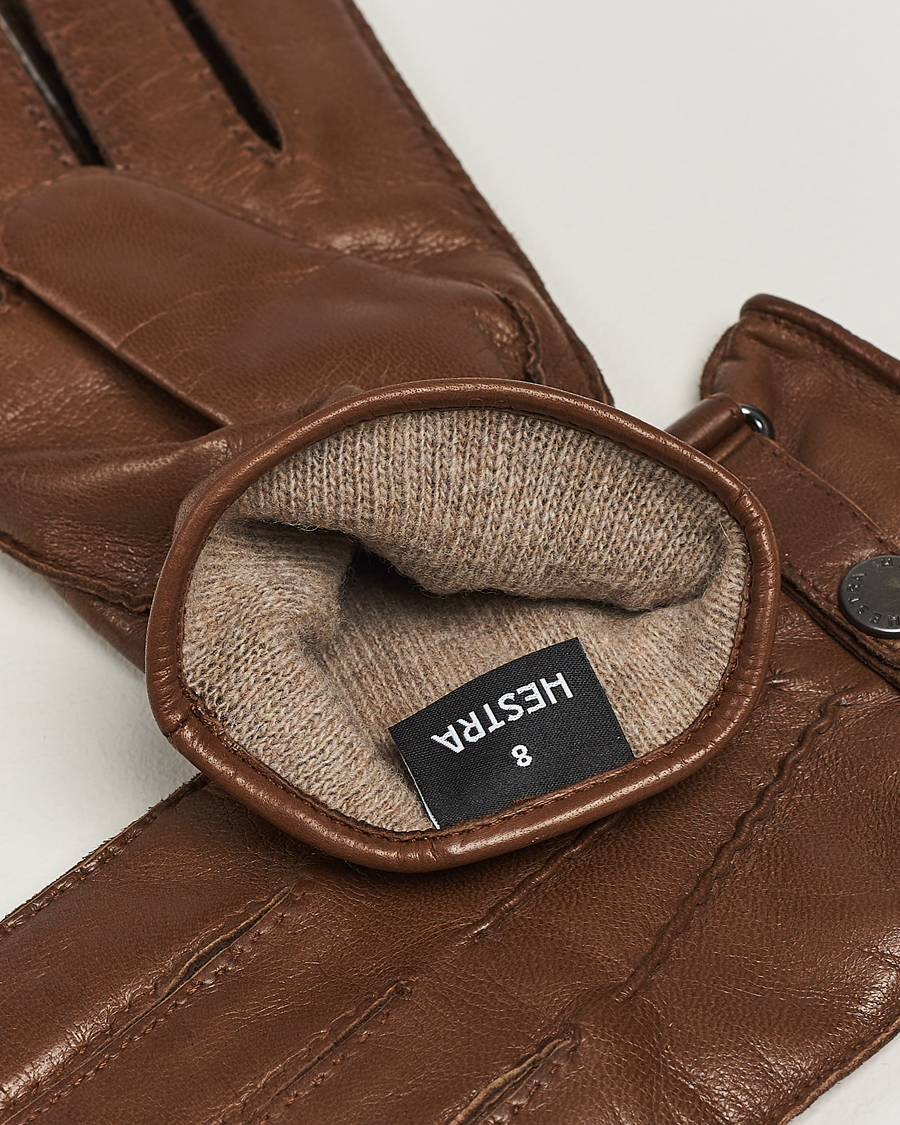 Uomini |  | Hestra | Jake Wool Lined Buckle Glove Light Brown