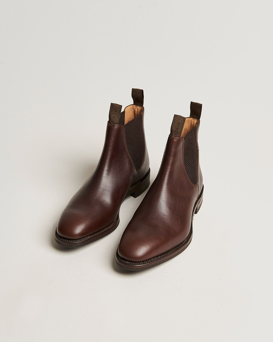 Uomini | Stivali chelsea | Loake 1880 | Chatsworth Chelsea Boot Dk Brown Waxy Calf