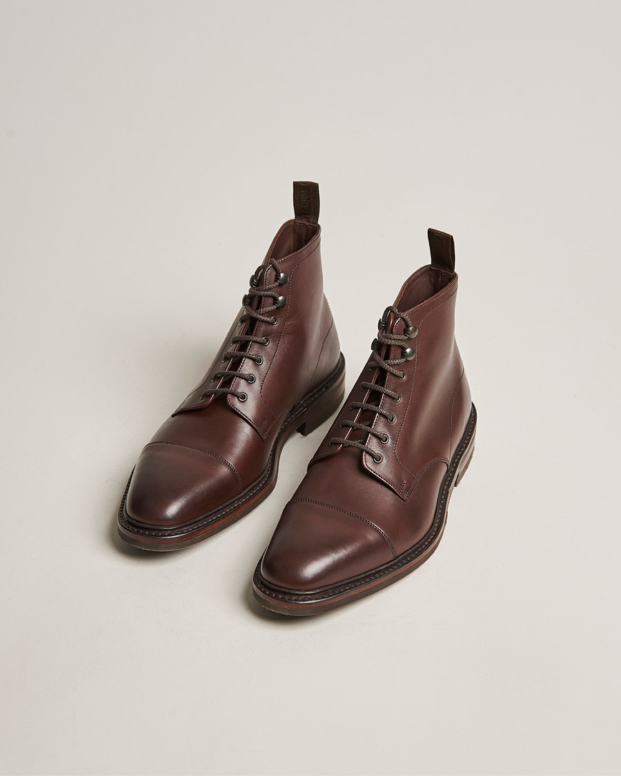 Uomini | Scarpe invernali | Loake 1880 | Roehampton Boot Dk Brown Burnished Calf