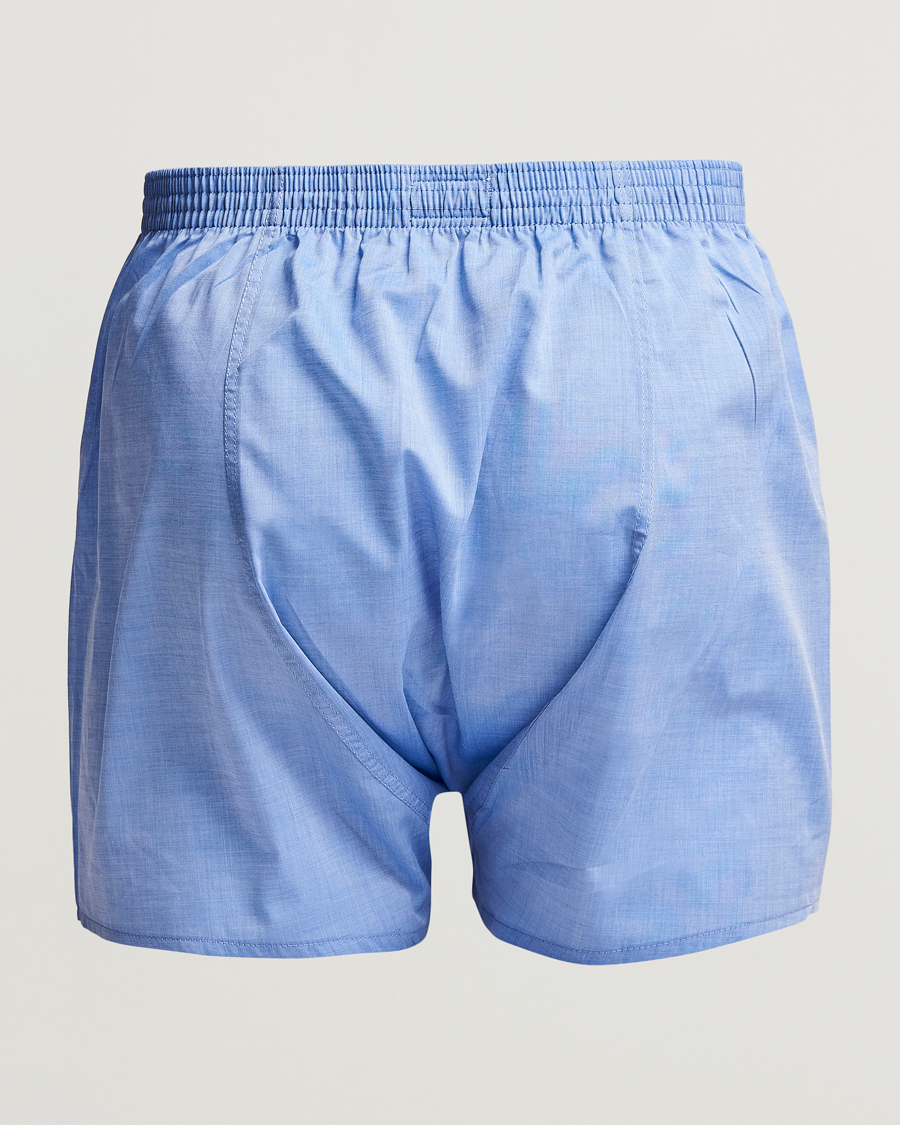 Uomini | Biancheria intima | Derek Rose | Classic Fit Cotton Boxer Shorts Blue