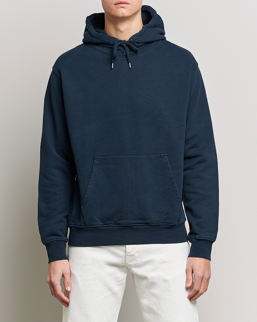 Uomini | Colorful Standard | Colorful Standard | Classic Organic Hood Navy Blue