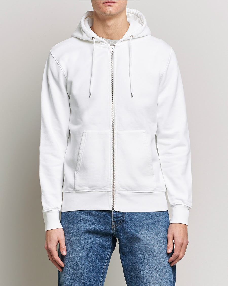 Uomini | Colorful Standard | Colorful Standard | Classic Organic Full Zip Hood Optical White