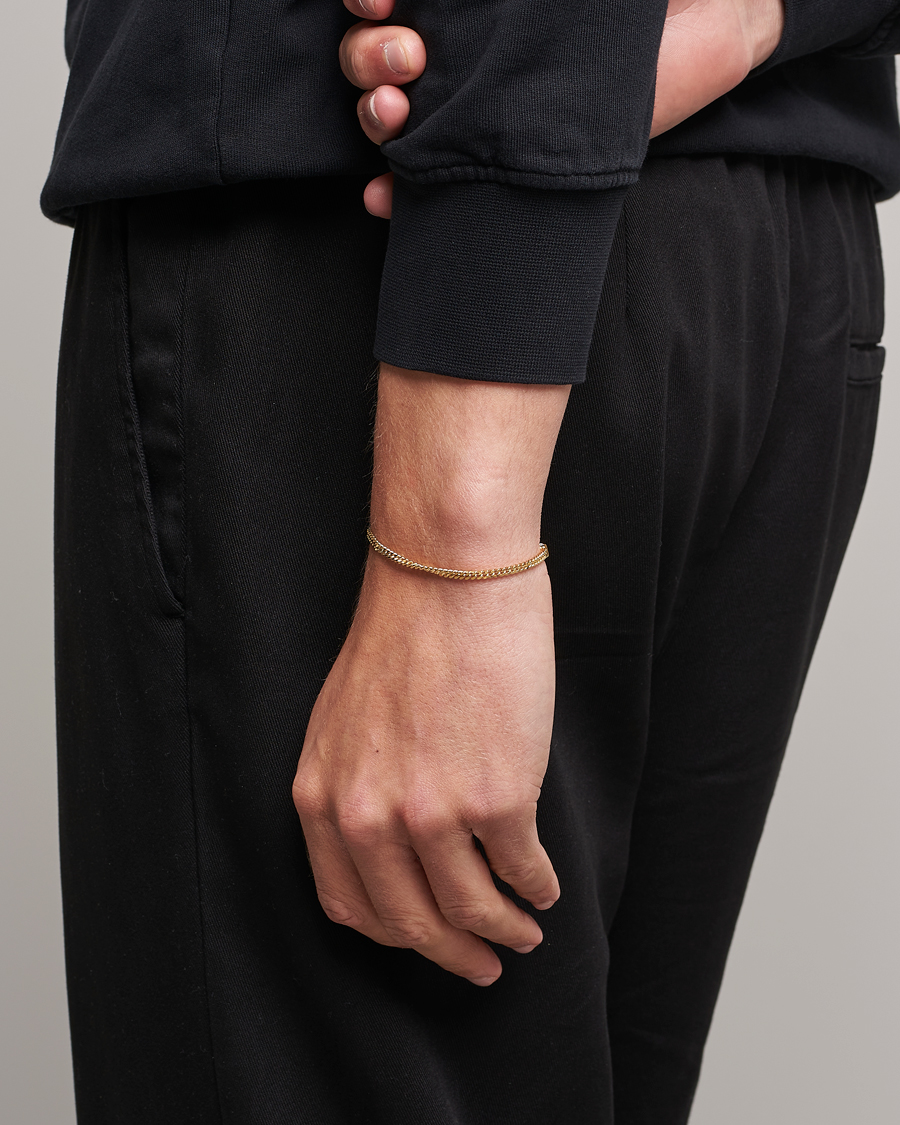 Uomini |  | Tom Wood | Curb Bracelet M Gold