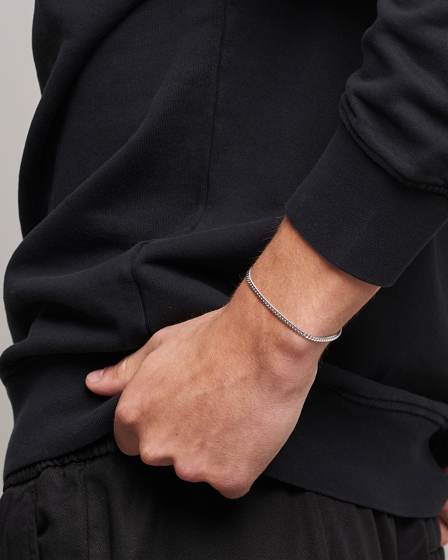 Uomini |  | Tom Wood | Curb Bracelet M Silver