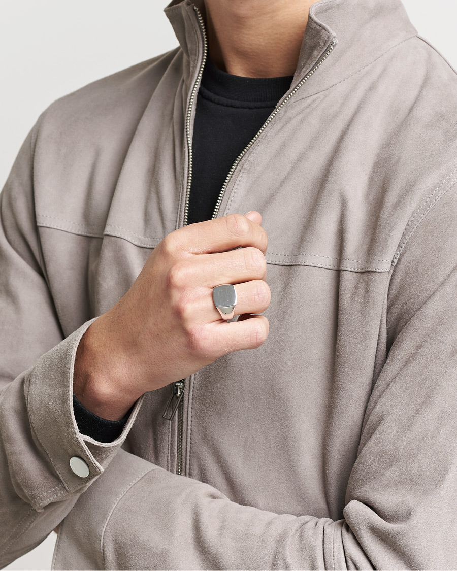 Uomini | Per il conoscitore | Tom Wood | Cushion Polished Ring Silver