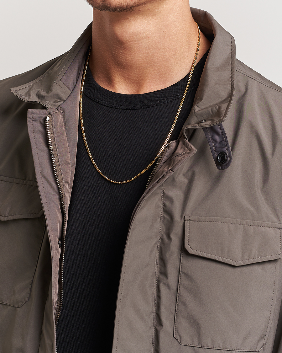 Uomini | Gioielli | Tom Wood | Curb Chain M Necklace Gold