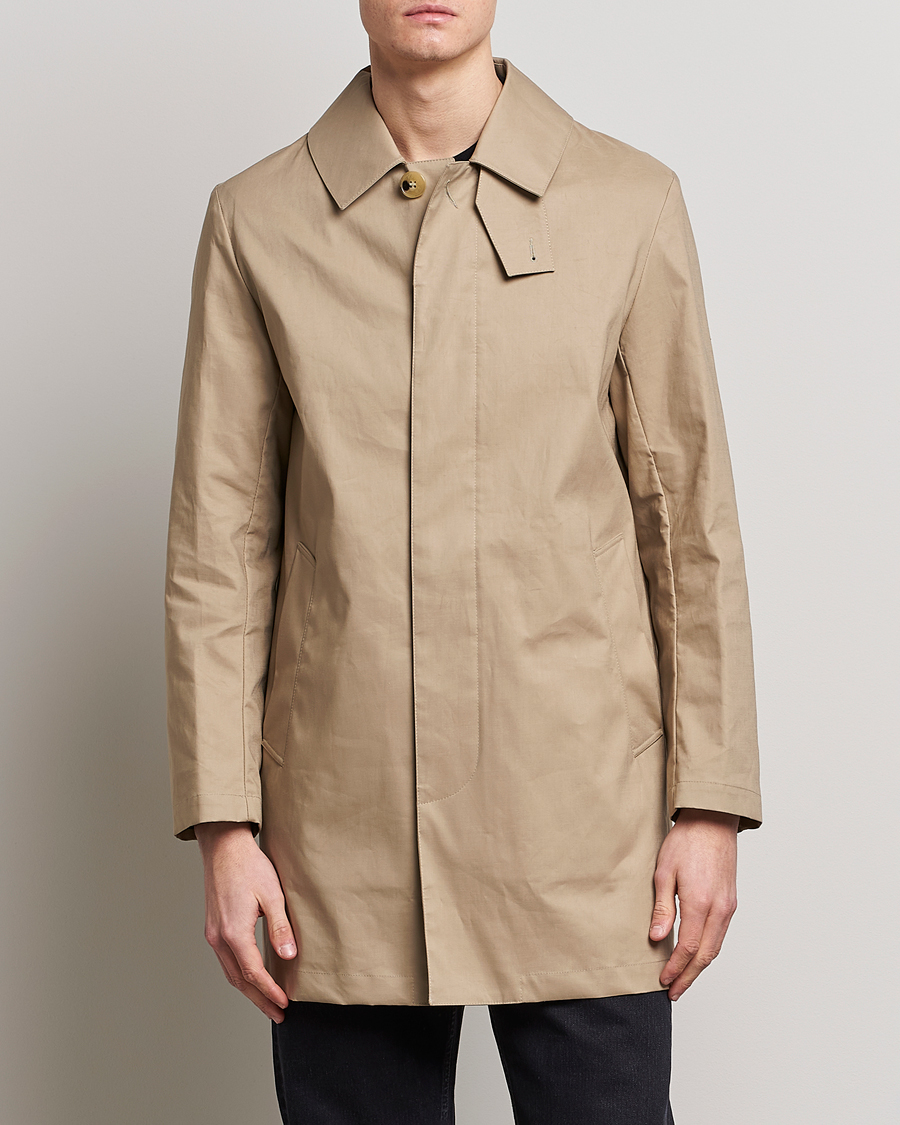 Uomini | Incontra la pioggia con stile | Mackintosh | Cambridge Car Coat Fawn