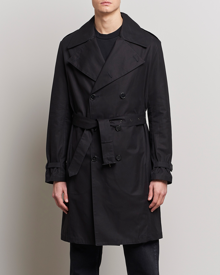 Uomini | Incontra la pioggia con stile | Mackintosh | St Andrews Trench Black