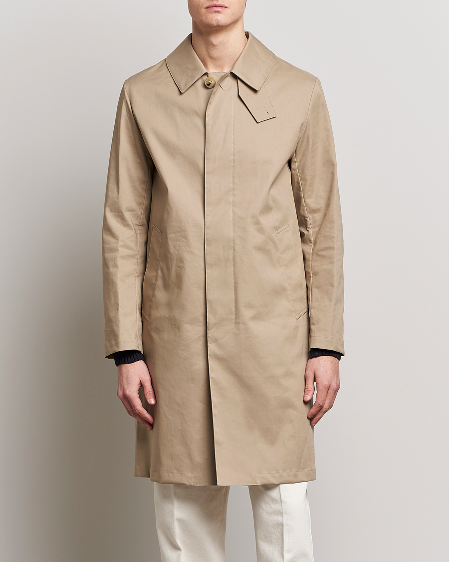 Uomini | Incontra la pioggia con stile | Mackintosh | Manchester Car Coat Fawn