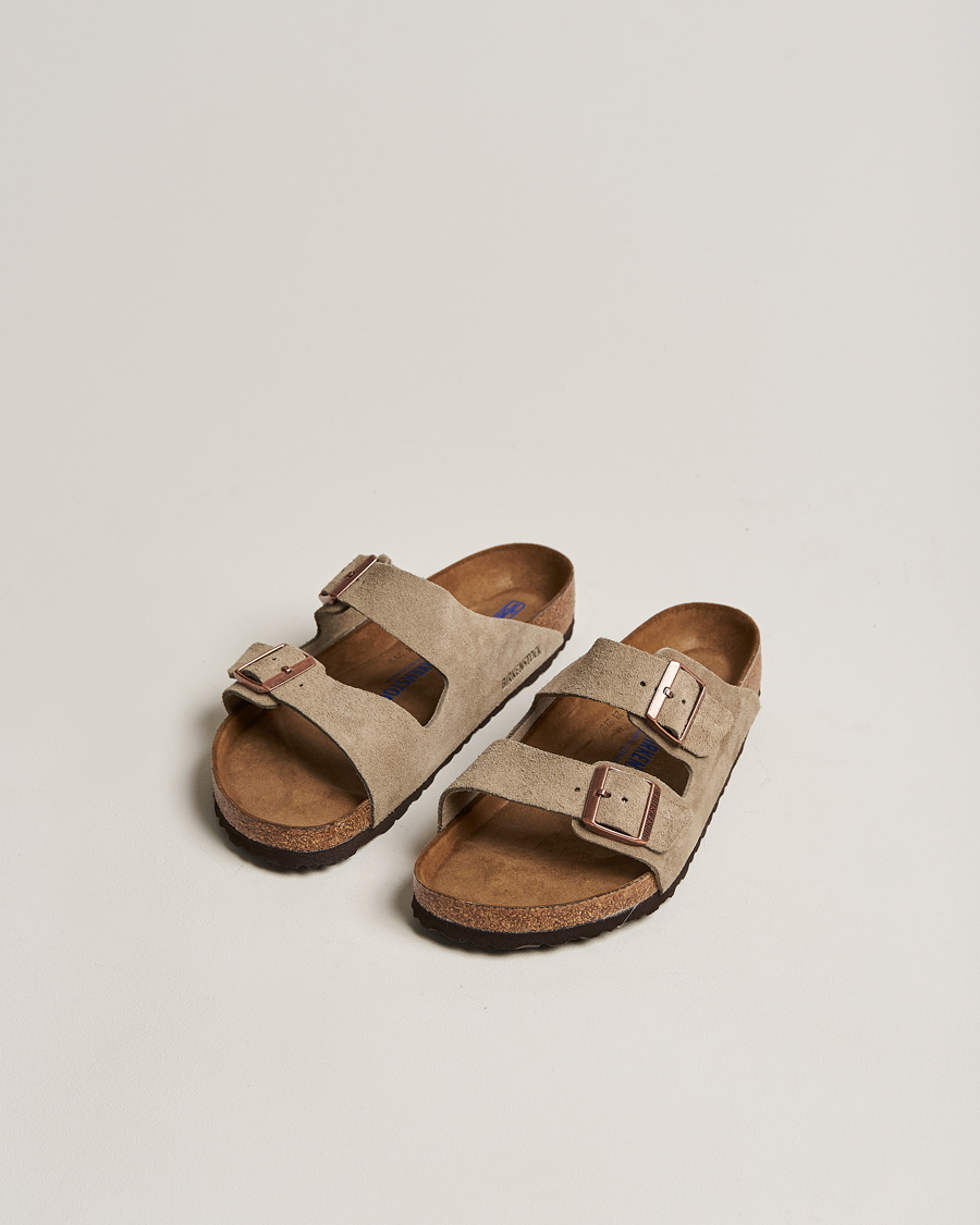 Uomini | Sandali & Diapositive | BIRKENSTOCK | Arizona Soft Footbed Taupe Suede