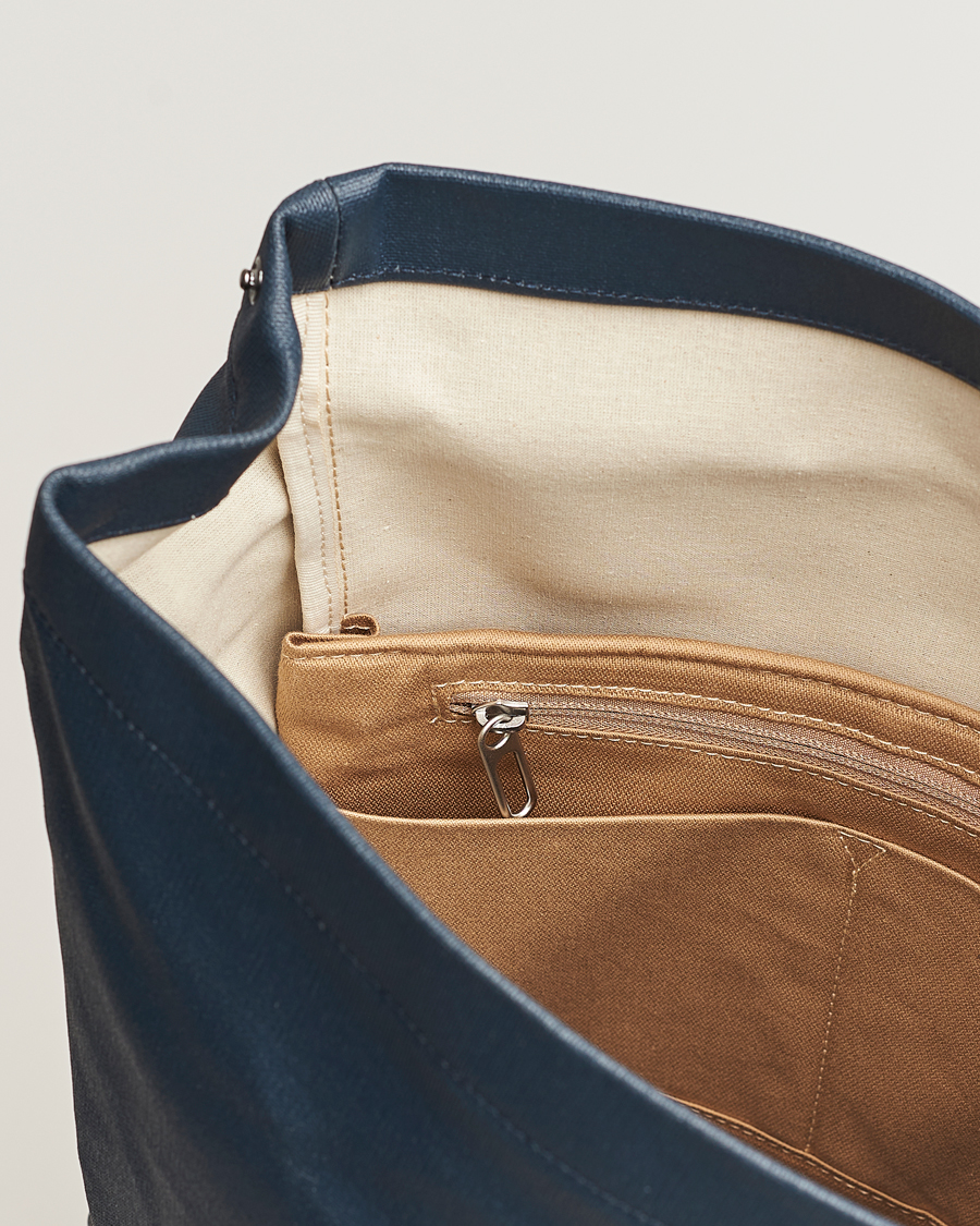 Uomini | Borse | Brooks England | Pickwick Cotton Canvas 26L Backpack Dark Blue/Black