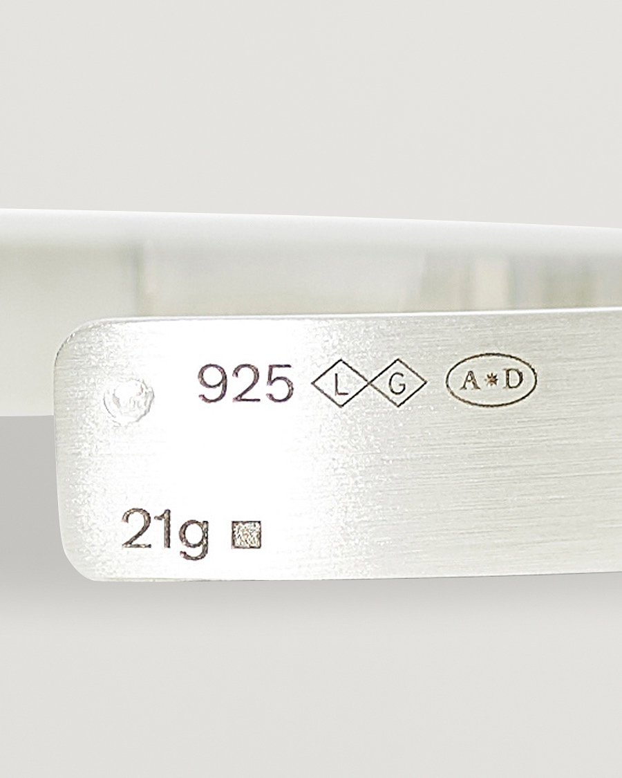 Uomini | LE GRAMME Ribbon Bracelet Brushed Sterling Silver 21g XL/20 CM | LE GRAMME | Ribbon Bracelet Brushed Sterling Silver 21g XL/20 CM