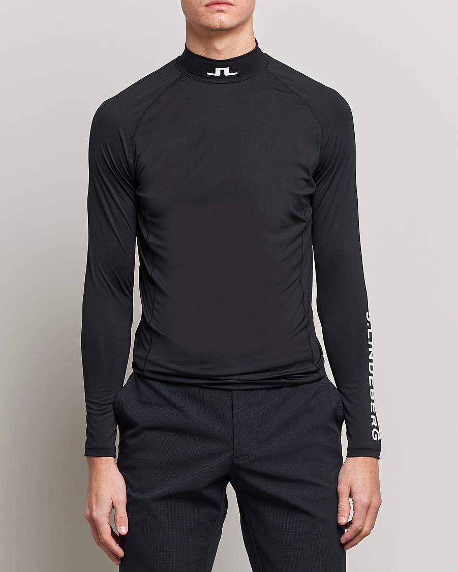 Uomini | Magliette nere | J.Lindeberg | Aello Soft Compression Tee Black