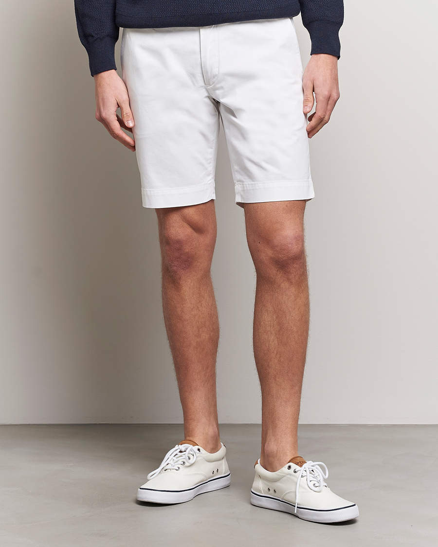 Uomini | Pantaloncini chino | Polo Ralph Lauren | Tailored Slim Fit Shorts White