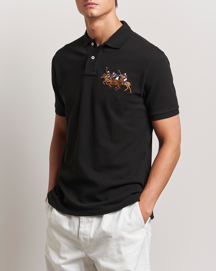 Uomini | Polo | Polo Ralph Lauren | Custom Slim Fit Match Club Polo Black