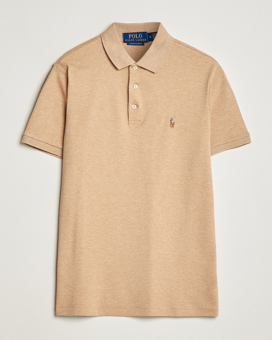 Uomini | Polo | Polo Ralph Lauren | Luxury Pima Cotton Polo Classic Camel Heather