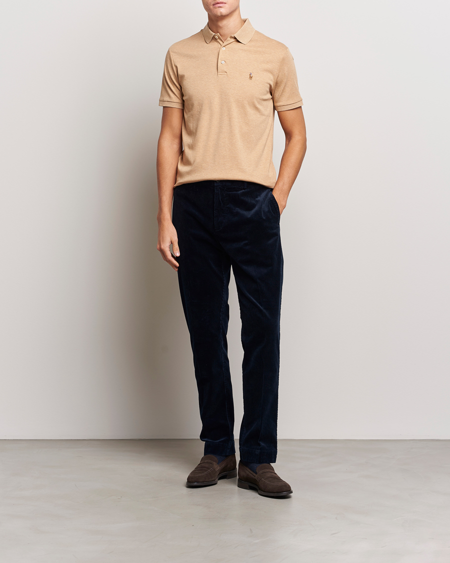Uomini | Polo | Polo Ralph Lauren | Luxury Pima Cotton Polo Classic Camel Heather