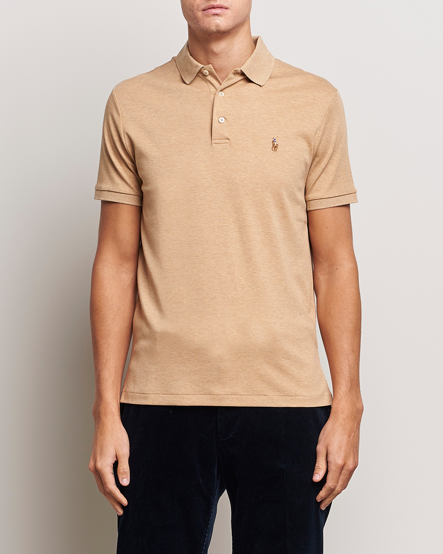 Uomini | Polo | Polo Ralph Lauren | Luxury Pima Cotton Polo Classic Camel Heather